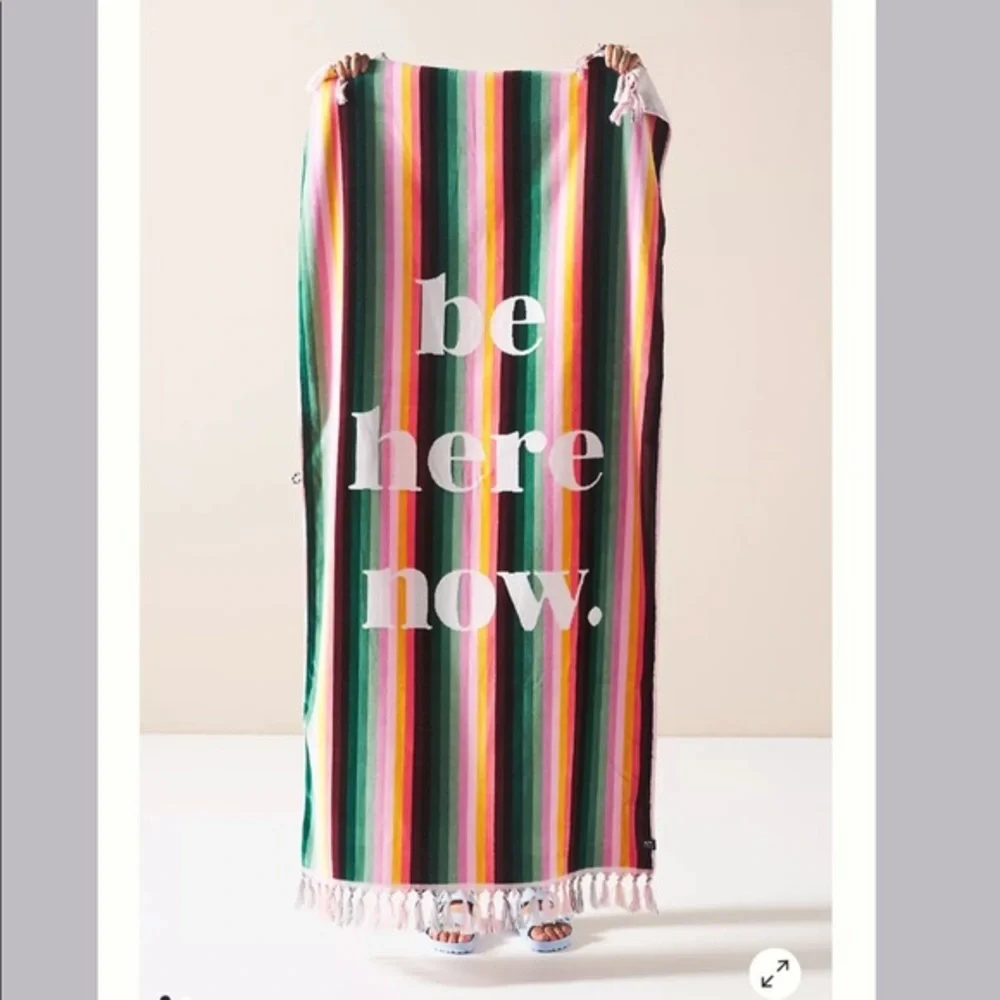 New! Slowtide- Be Here Now Beach Towel